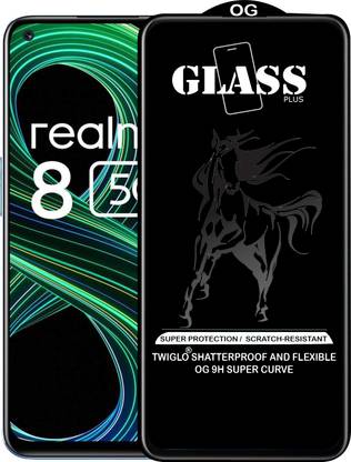 TWIGLO Edge To Edge Tempered Glass for REALME 8 5G