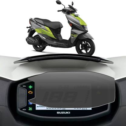 FCS Edge To Edge Tempered Glass for Suzuki Avenis 125 (Matte) Speedometer Display Screen Protector