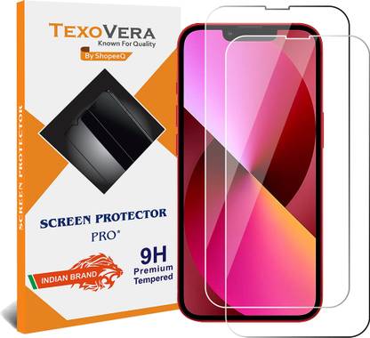 TEXOVERA Edge To Edge Tempered Glass for APPLE iPhone 14, iPhone 14, APPLE iPhone 13, iPhone 13, APPLE iPhone 13 Pro, iPhone 13 Pro, Transparent 0.3MM