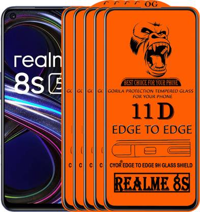 CYOR Edge To Edge Tempered Glass for REALME 8S