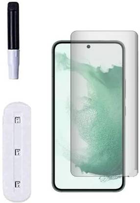 A-Allin1 Edge To Edge Tempered Glass for Samsung Galaxy S22 5G, UV Temper Glass (With Front Sensor Cut - Screen Guard)