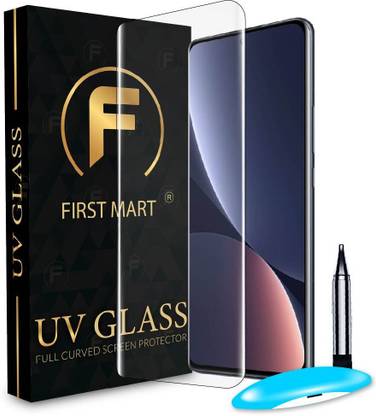 FIRST MART Edge To Edge Tempered Glass for Xiaomi 12 Pro 5G, Xiaomi 12 Pro, MI 12 Pro 5G, UV Glue Screenguard