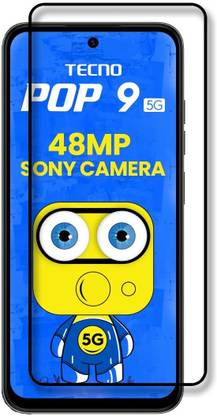 NKCASE Edge To Edge Tempered Glass for Tecno POP 9 5G