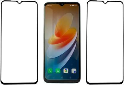 omrnmore Edge To Edge Tempered Glass for REALME V3