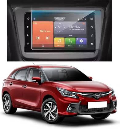 CEASE PROTECTOR Edge To Edge Screen Guard for Toyota Glanza G AMT (7 inch) 2023-Running Navigation & Infotainment System (Company Fitted HD+ Ultra Clear Glass)(Count:1)