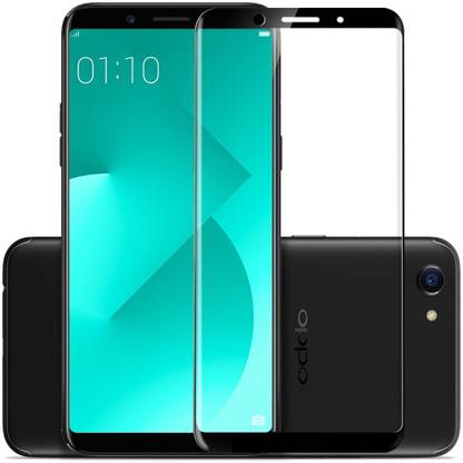 1DOLLAR Edge To Edge Tempered Glass for Oppo A83-Full Screen Scratch Guard Glass With Easy Applicator Kit