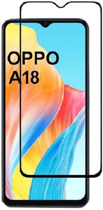 S-Softline Edge To Edge Tempered Glass for Oppo A18, Full Screen Coverage (Except Edges) and Easy Installation Kit