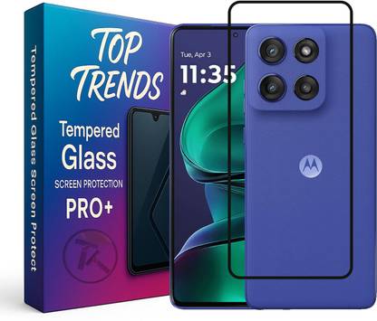 TopTrends Edge To Edge Tempered Glass for MOTO EDGE 60 STYLUS / Motorola EDGE 60 STYLUS, 5G with Easy Self Installation Kit