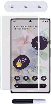 Mersal Edge To Edge Tempered Glass for Google Pixel 7 Pro, UV Glass widen the upper and bottom glue area of screen protector