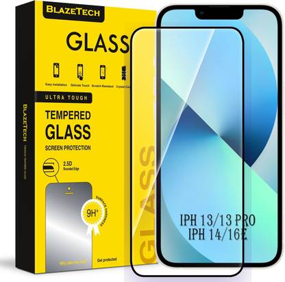 BlazeTech Edge To Edge Tempered Glass for Apple iPhone 13, Apple iPhone 13