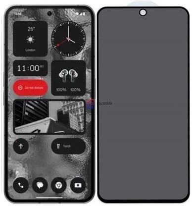 TELESHIELD Edge To Edge Tempered Glass for Nothing Phone 2, DelhiGear Glass, Privacy Screen Protector, Privacy Tempered Glass, Screen Guard, Mobile Glass
