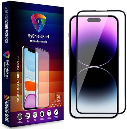 MyShieldKart Edge To Edge Tempered Glass for iPhone 14 Pro (6.1 Inch)