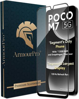 ArmourPro Edge To Edge Tempered Glass for Poco M7 5G, Poco M7