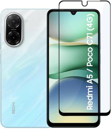NKCASE Edge To Edge Tempered Glass for Poco C71, Redmi A5
