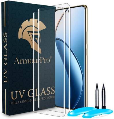 ArmourPro Edge To Edge Tempered Glass for Realme 12 Pro Plus 5G, Realme 12 Pro 5G, Realme 12 Pro, Realme 12 Pro Plus, UV Curved Screen Protector with Easy Installation Kit