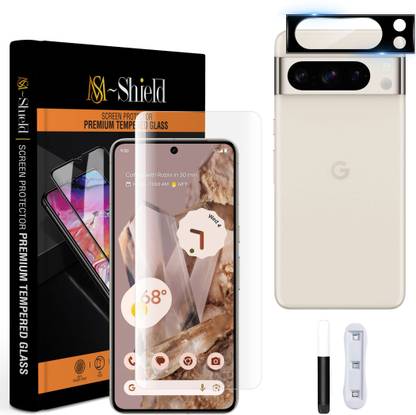 MS-Shield Edge To Edge Tempered Glass for Google Pixel 8 Pro, With Camera Lens Protector