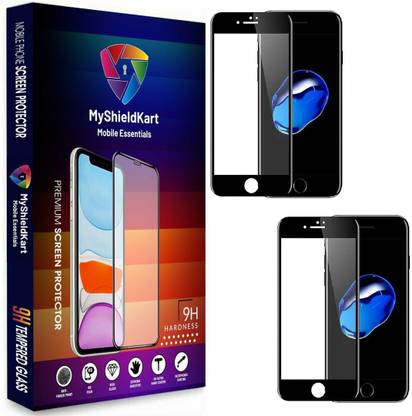 MyShieldKart Edge To Edge Tempered Glass for iPhone 6G|6S**NeoShield**Millitary Grade-Anti Explosion-Tempered Glass/Full Screen Coverage-Edge to Edge/9H Hardness/With Easy Installation Kit