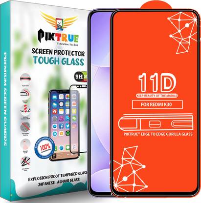 PikTrue Edge To Edge Tempered Glass for Xiaomi Redmi K30