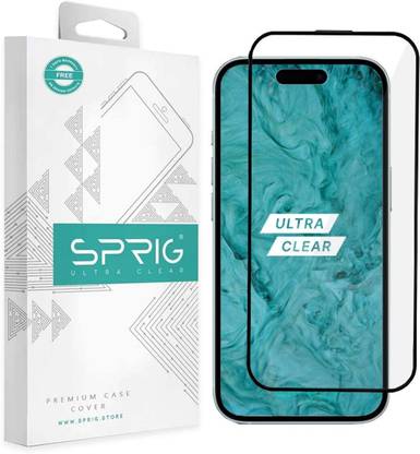 Sprig Edge To Edge Tempered Glass for Apple iPhone 16 Plus, IPHONE 16 PLUS