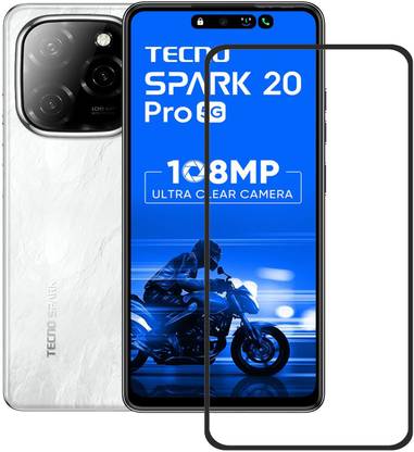 NKCASE Edge To Edge Tempered Glass for Tecno Spark 20 Pro 5G