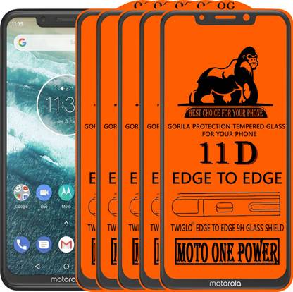 TWIGLO Edge To Edge Tempered Glass for Motorola Moto One Power