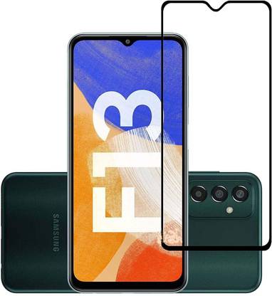1DOLLAR Edge To Edge Tempered Glass for Samsung Galaxy F13-Anti Explosion-Tempered Glass/Full Screen Coverage-Edge to Edge/9H Hardness/With Easy Installation Kit