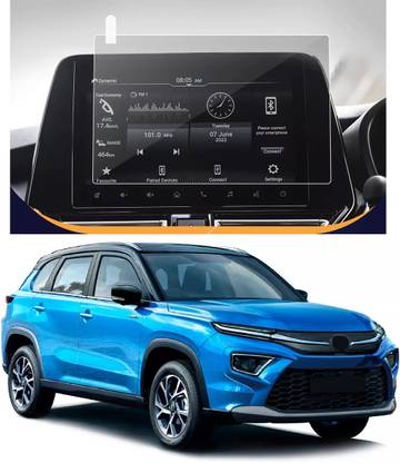 CEASE PROTECTOR Edge To Edge Screen Guard for Toyota Hyryder G AT NeoDrive (9 inch) 2022-23 Navigation & Infotainment System (Company Fitted HD+ Ultra Clear Glass)(Count:1)