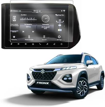 KACA Tempered Glass Guard for Suzuki Fronx Delta Plus 1.2L MT Navigation & Infotainment System [Clear, 2]