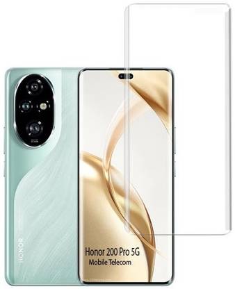 S-Hardline Edge To Edge Tempered Glass for Honor 200 Pro 5G, D+ UV Glass Edge to Edge Full Screen Coverage Gorilla with Easy Installation Kit