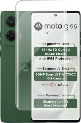 Flipkart SmartBuy Edge To Edge Tempered Glass for Moto G96 5G, Motorola G96 5G
