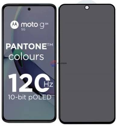 Blate Edge To Edge Tempered Glass for Motorola G84 5G, DelhiGear Glass, Privacy Screen Protector, Privacy Tempered Glass, Screen Guard, Mobile Glass