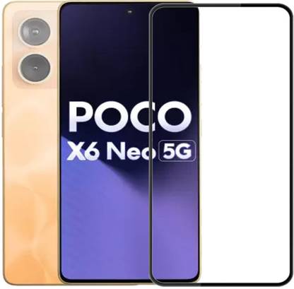 NKCASE Edge To Edge Tempered Glass for POCO X6 Neo 5G