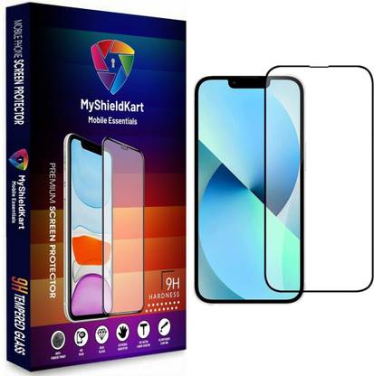 MyShieldKart Edge To Edge Tempered Glass for iPhone 13 Pro Max|14+ (6.7 Inch)