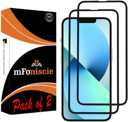 mFoniscie Edge To Edge Tempered Glass for Apple iPhone 13, Apple iPhone 13 Pro, Apple iPhone 14