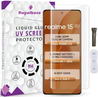 ROYALBASE Edge To Edge Tempered Glass for Realme 15 5G