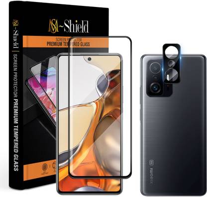 MS-Shield Edge To Edge Tempered Glass for Xiaomi 11T Pro 5G, With Camera Lens Protector