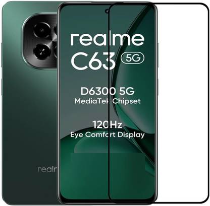 NSTAR Edge To Edge Tempered Glass for Realme C63 5G, realme C63 5G