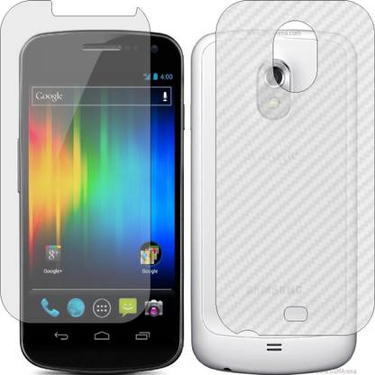 ZINGTEL Front and Back Screen Guard for SAMSUNG GALAXY NEXUS I9250 (Front Matte Finish & Back 3d Carbon Fiber)