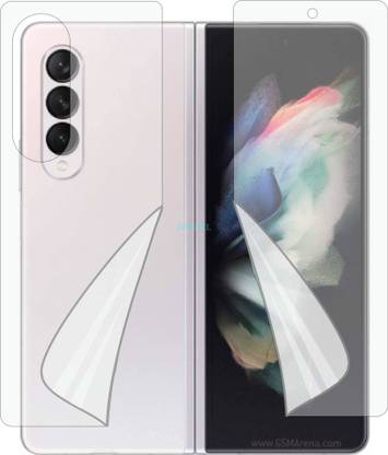 ZINGTEL Front and Back Screen Guard for SAMSUNG GALAXY Z FOLD3 5G (Edge To Edge TPU Covers Curved Edges)