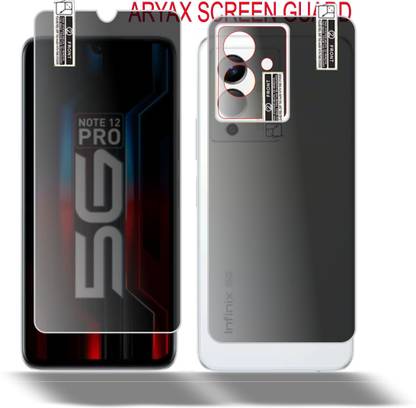 ICROMECK Front and Back Screen Guard for Infinix Note 12 Pro 5G