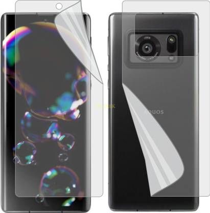 TELTREK Front and Back Screen Guard for SHARP AQUOS R6 (Edge To Edge TPU Covers Curved Edges)