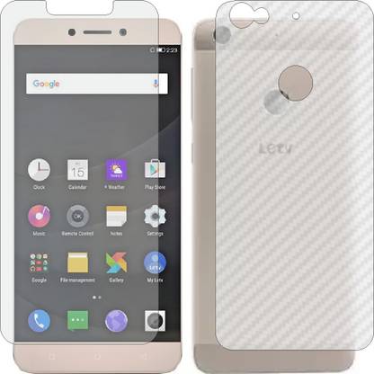 MOBART Front and Back Screen Guard for LETV LE 1S (Front Matte Finish & Back 3d Carbon Fiber)