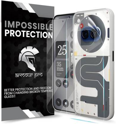 ArmourPro Front and Back Screen Guard for Nothing Phone (2A) 5G, Nothing Phone 2A, Nothing Phone (2A) 5G Special Edition, Nothing 2A Special Edition, Nothing 2A 5G