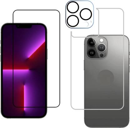 Tech Konnect Front and Back Screen Guard for iPhone 13 Pro Max, Camera Lens For iPhone 13 Pro Max, iPhone 13 Pro Max Front Back Screen Guard,iPhone 13 Pro Max Camera Lens Protector