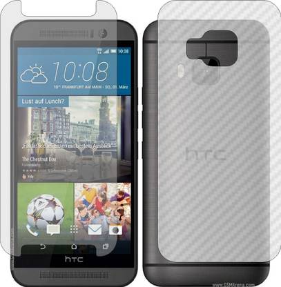 ZINGTEL Front and Back Screen Guard for HTC ONE M9 (Front Matte Finish & Back 3d Carbon Fiber)