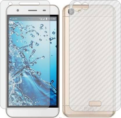 Mobling Front and Back Screen Guard for LYF WATER 11 LS 5017 (Front 9H Hardness Matte & Carbon Fiber Skin for Back)