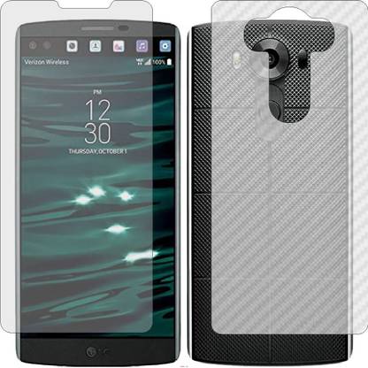 Mobling Front and Back Screen Guard for LG V10 (Front 9H Hardness Matte & Carbon Fiber Skin for Back)