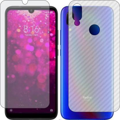 Mobling Front and Back Screen Guard for MI REDMI Y3 (Front 9H Hardness Matte & Carbon Fiber Skin for Back)