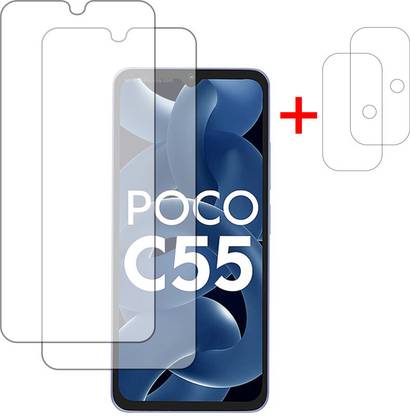 Spnrs Tempered Glass Guard for Poco C55 (Neno Glass) (0.01.513)