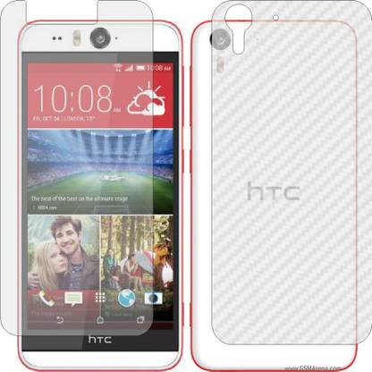 MOBART Front and Back Screen Guard for HTC DESIRE EYE (Front Matte Finish & Back 3d Carbon Fiber)